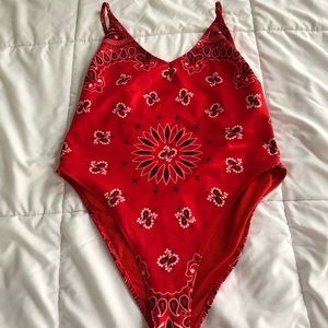 Bandana print swimsuit